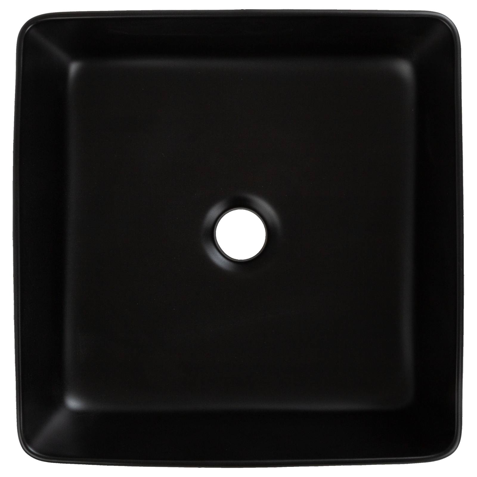 Alton Square 36cm Basin, Matte Black