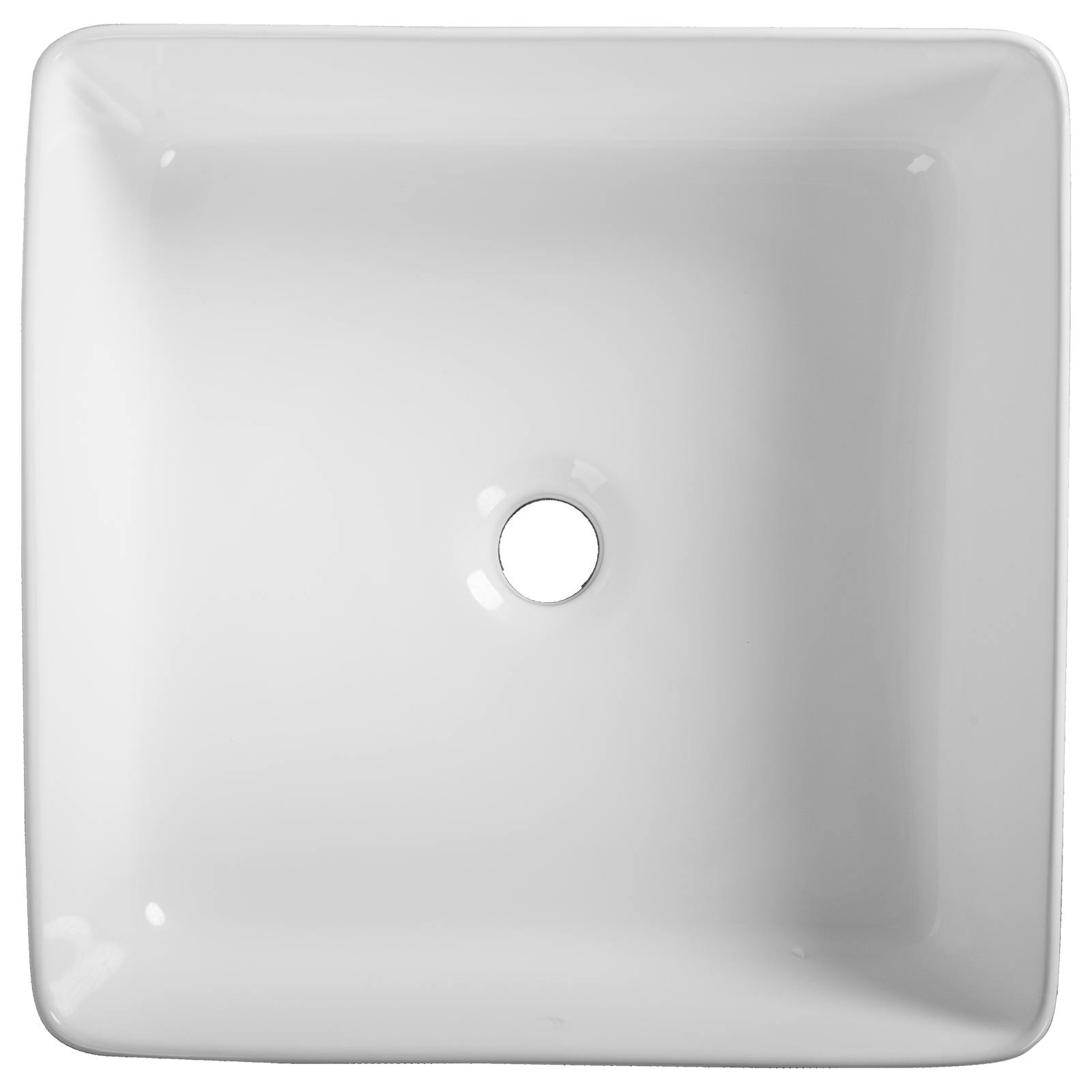 Alton Square 36cm Basin, White