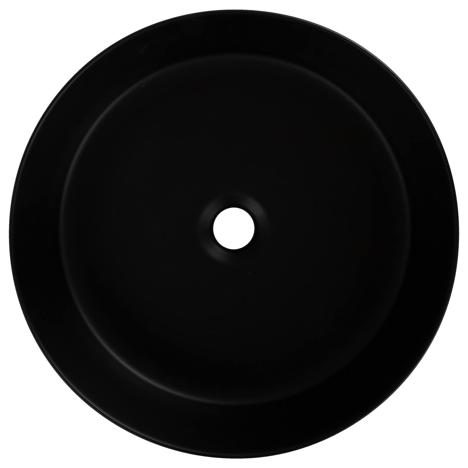 Zane Round 40.5cm Basin, Matte Black