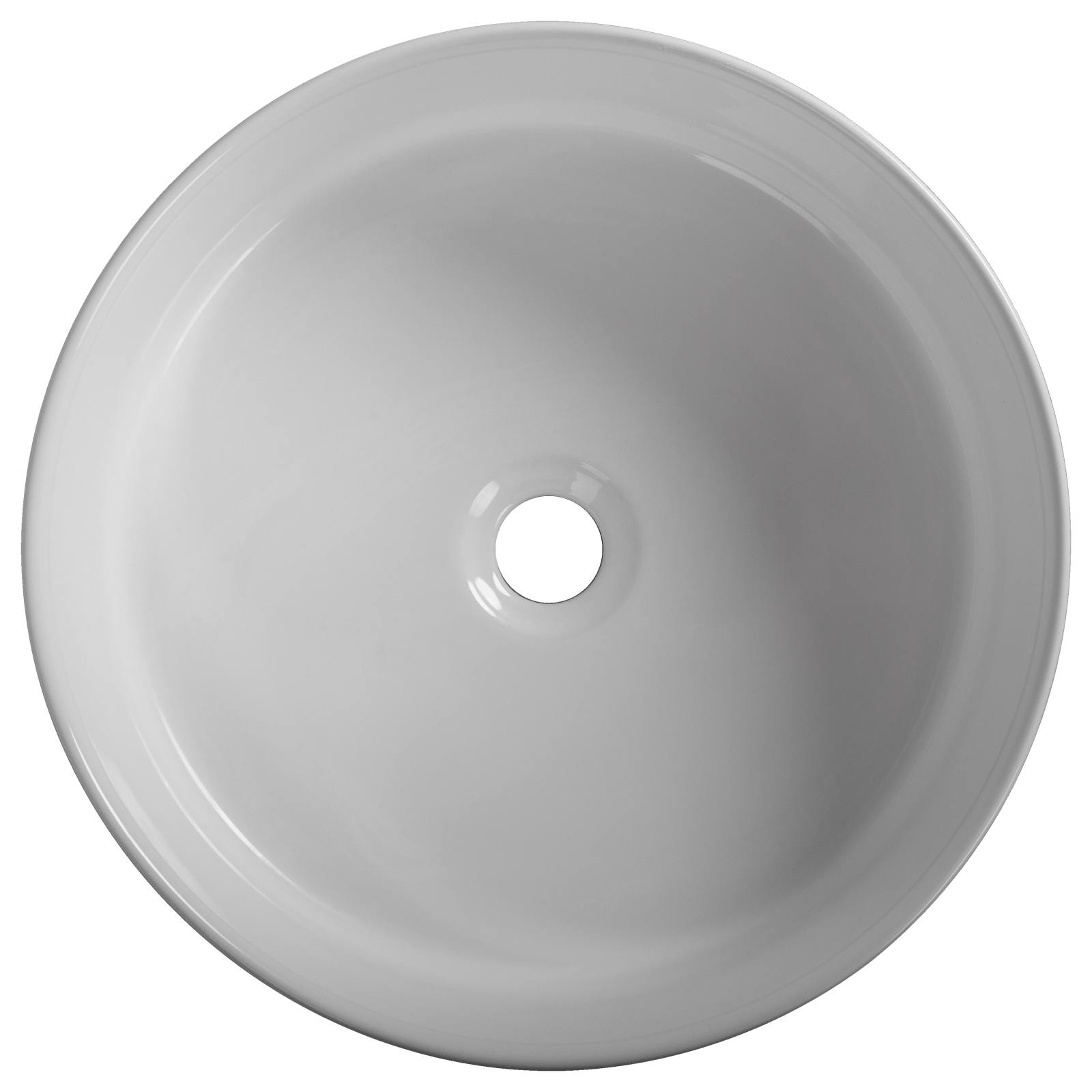 James Round 40cm Basin, White