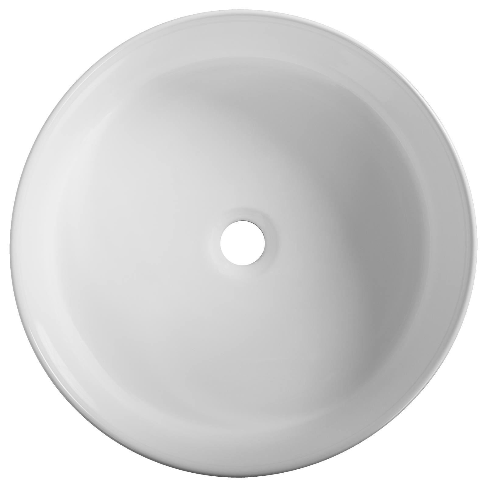 Zane Round 40.5cm Basin, Matte White