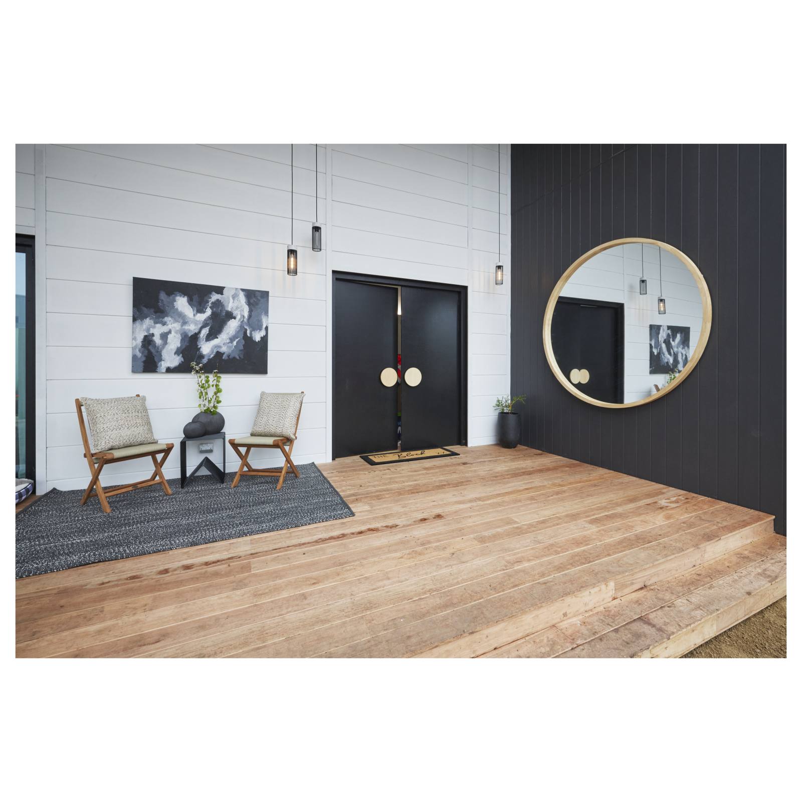 Kala Folding Teak Chair with Beige Rope