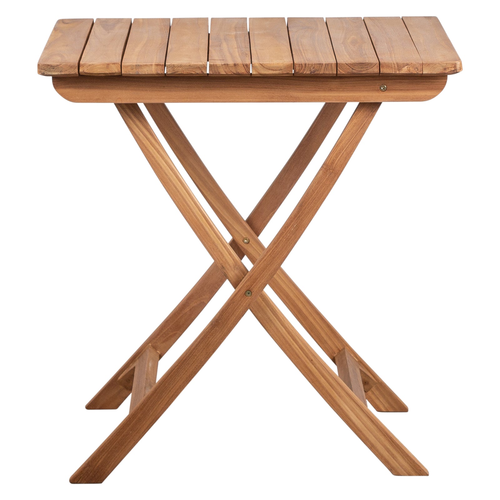 Binta Teak 70cm Folding Table Natural Sanded