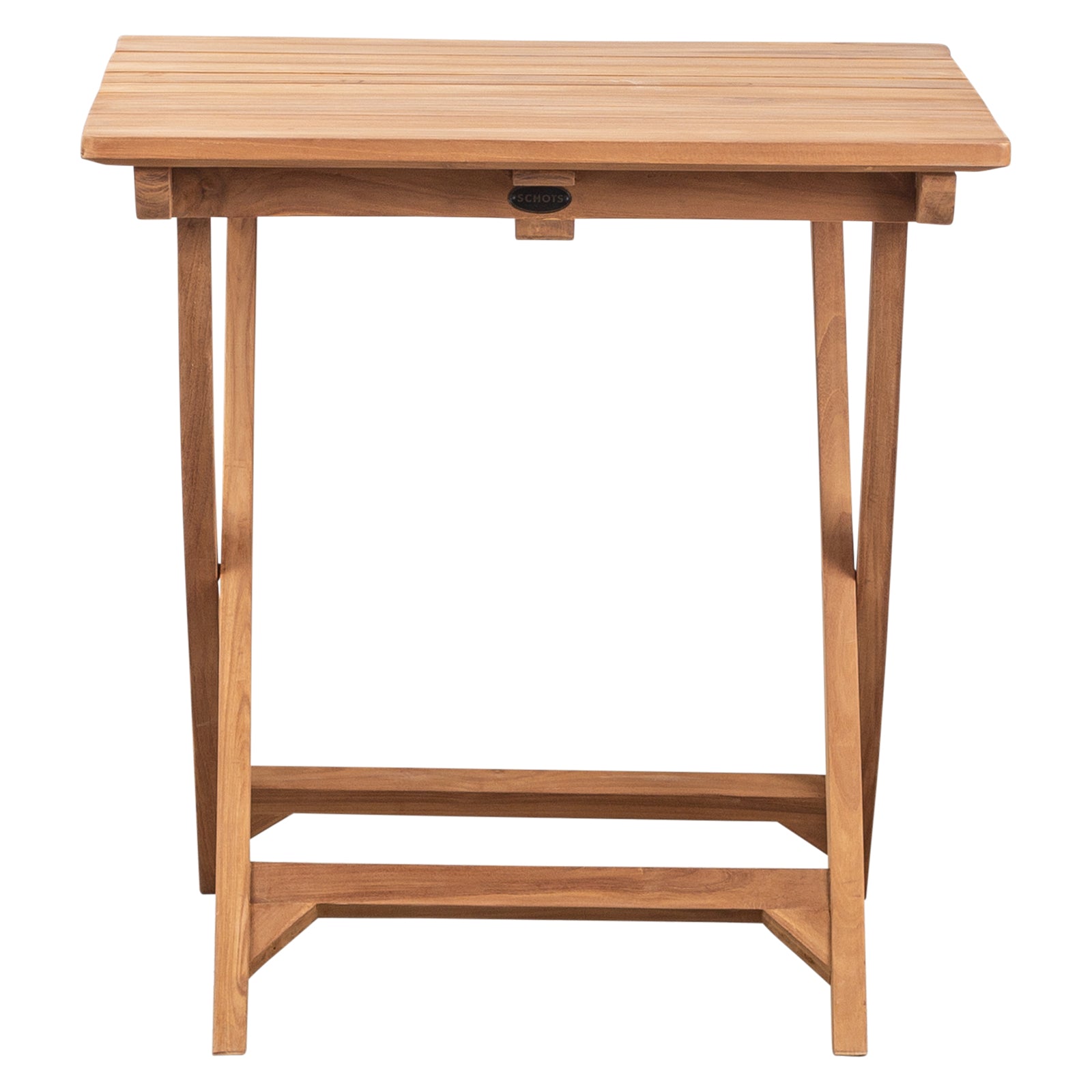 Binta Teak 70cm Folding Table Natural Sanded
