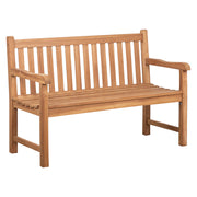 Binta 130cm Teak Bench, Natural Sanded