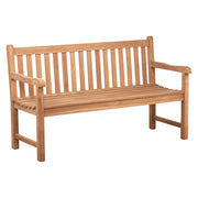Binta 150cm Teak Bench, Natural Sanded