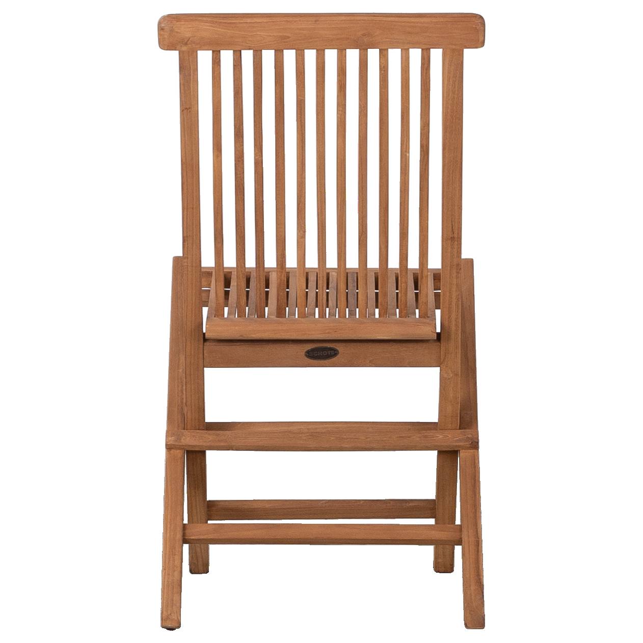 Epsom Teak Folding Chair, Natural Sanded