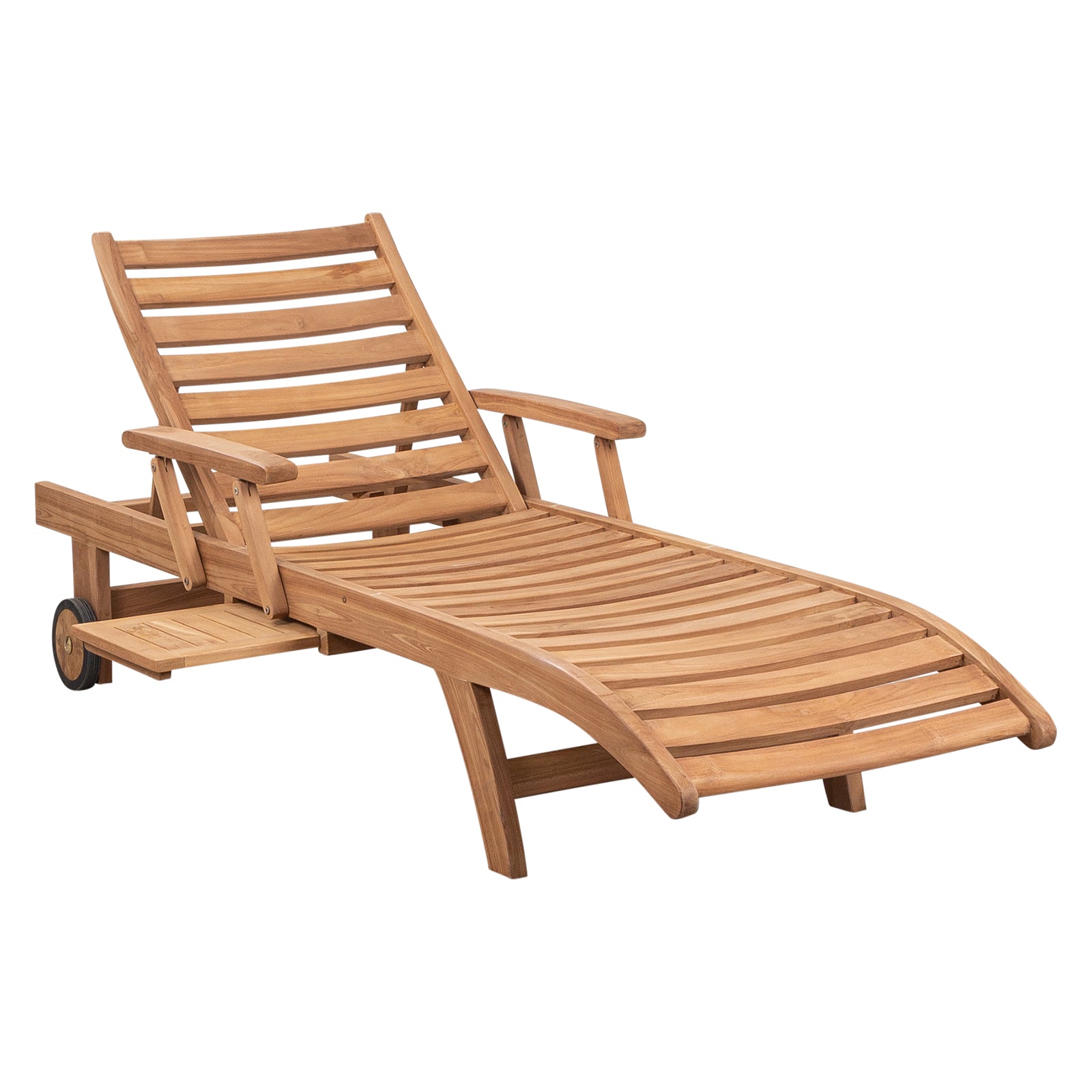 Acantha Teak Sun Lounge, Natural Sanded