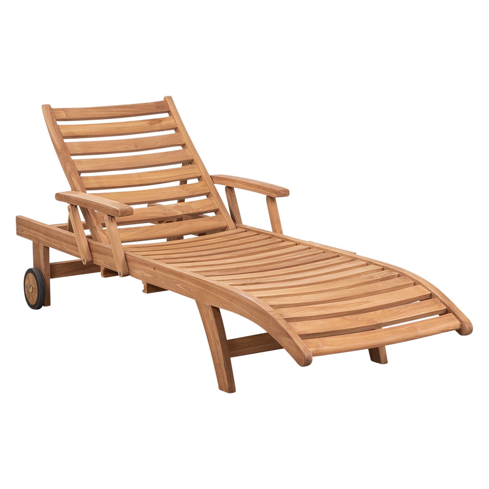 Acantha Teak Sun Lounge, Natural Sanded