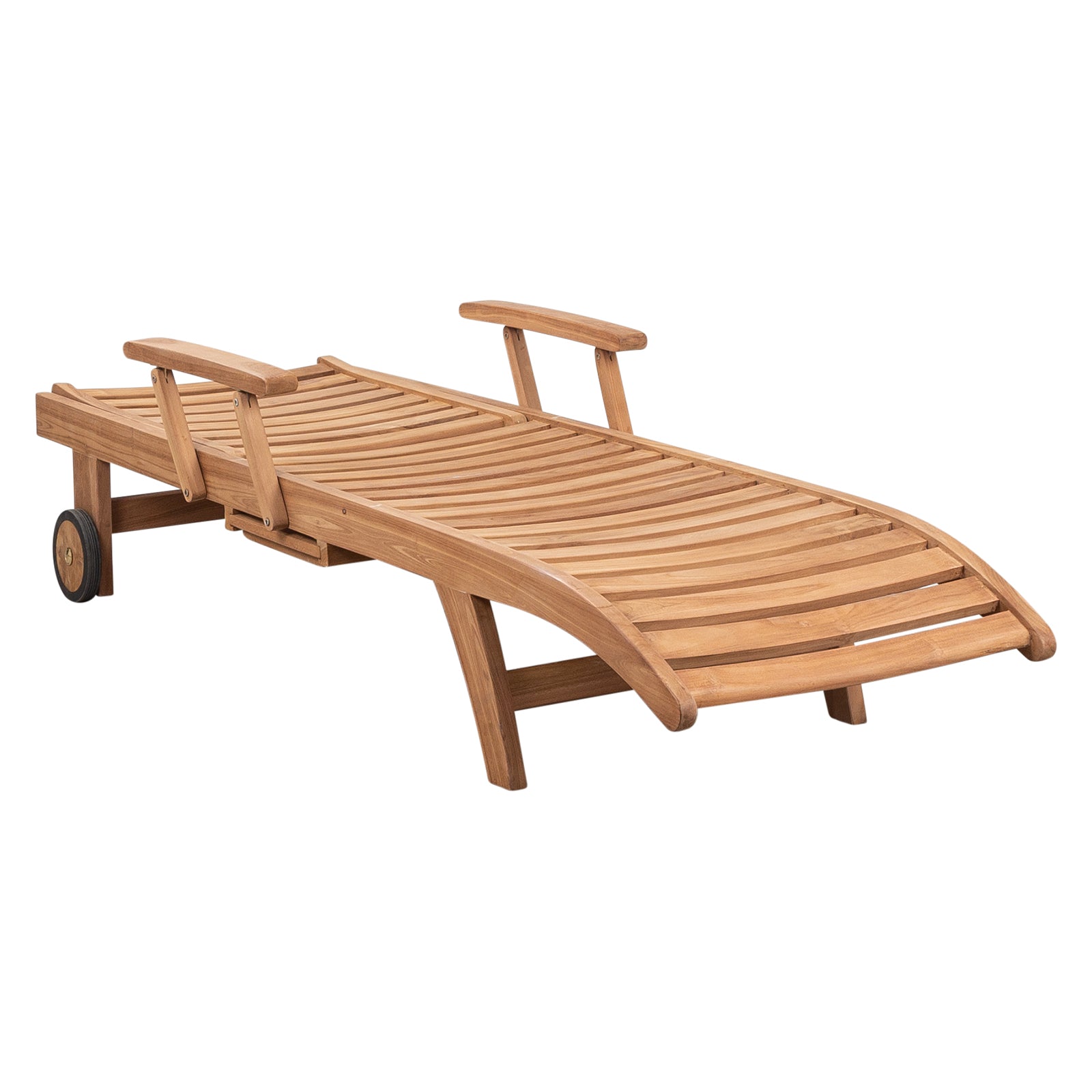 Acantha Teak Sun Lounge, Natural Sanded