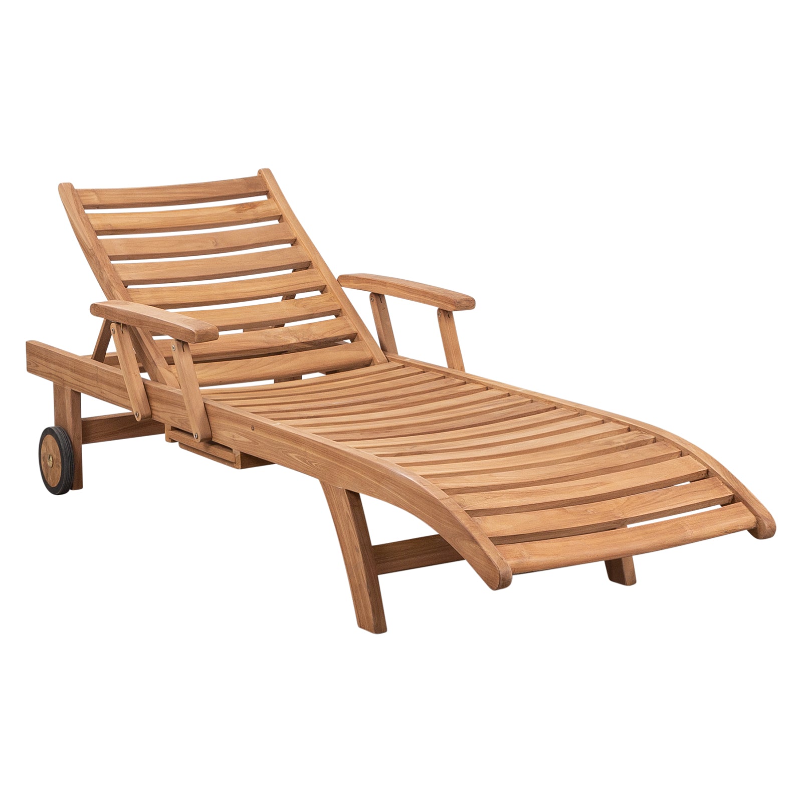 Acantha Teak Sun Lounge, Natural Sanded
