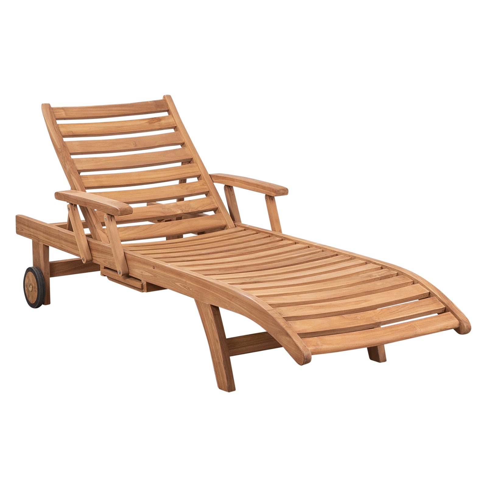 Acantha Teak Sun Lounge, Natural Sanded