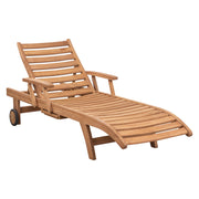 Acantha Teak Sun Lounge, Natural Sanded