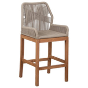Danica Counter Chair Teak w Beige Rope