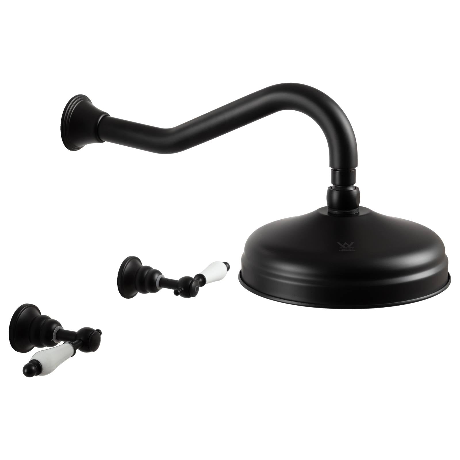 Alamo Shower and Tap Set, Matte Black