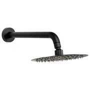 Tipton Shower Arm & 200mm Rose Matt Black