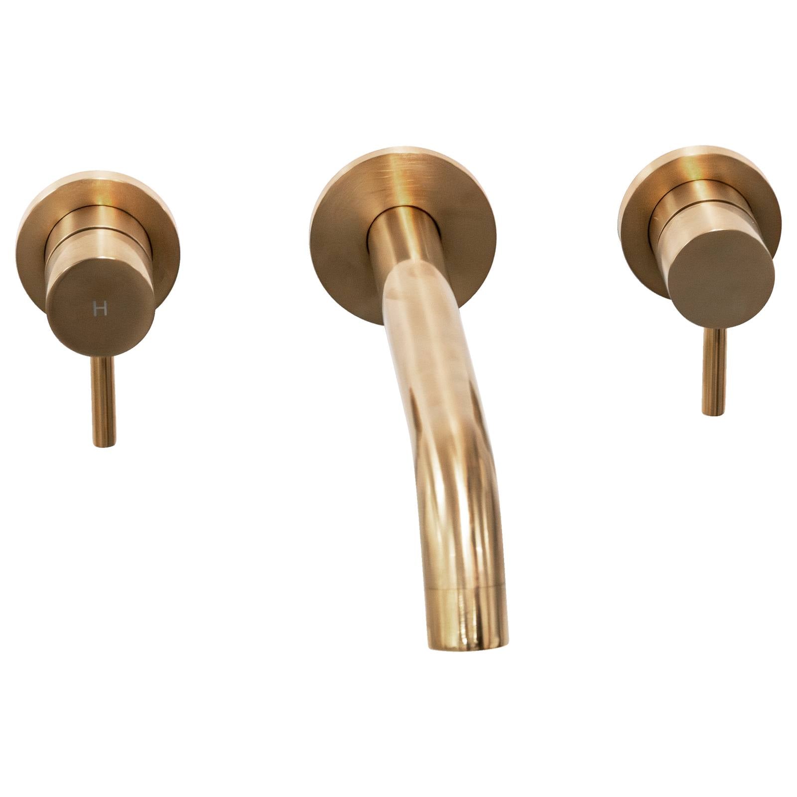 Tipton Lever Wall Stops Satin Brass