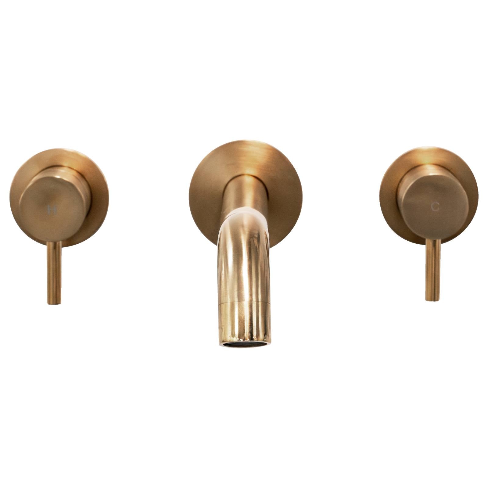 Tipton Lever Wall Stops Satin Brass