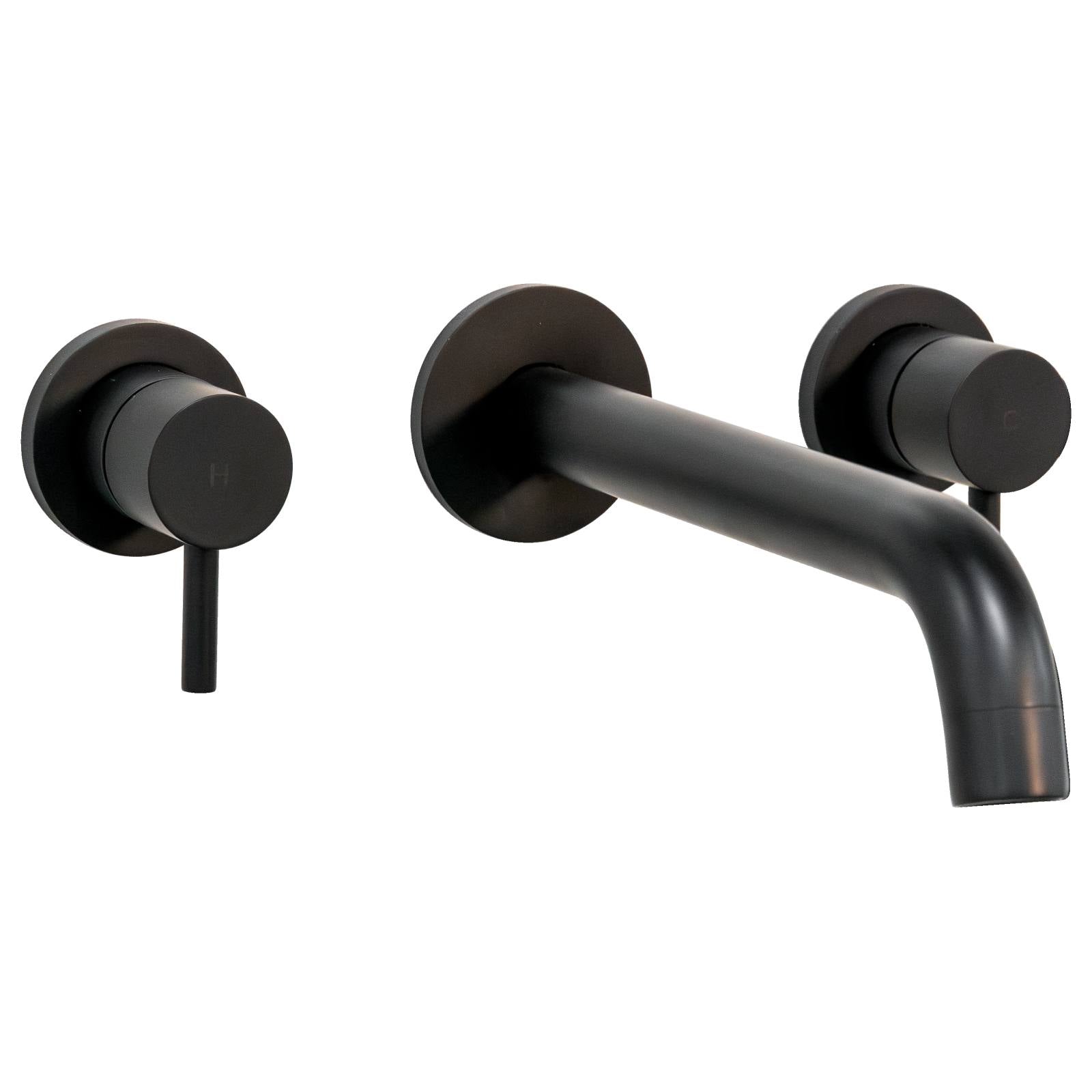 Tipton Bath Spout 230mm Matt Black