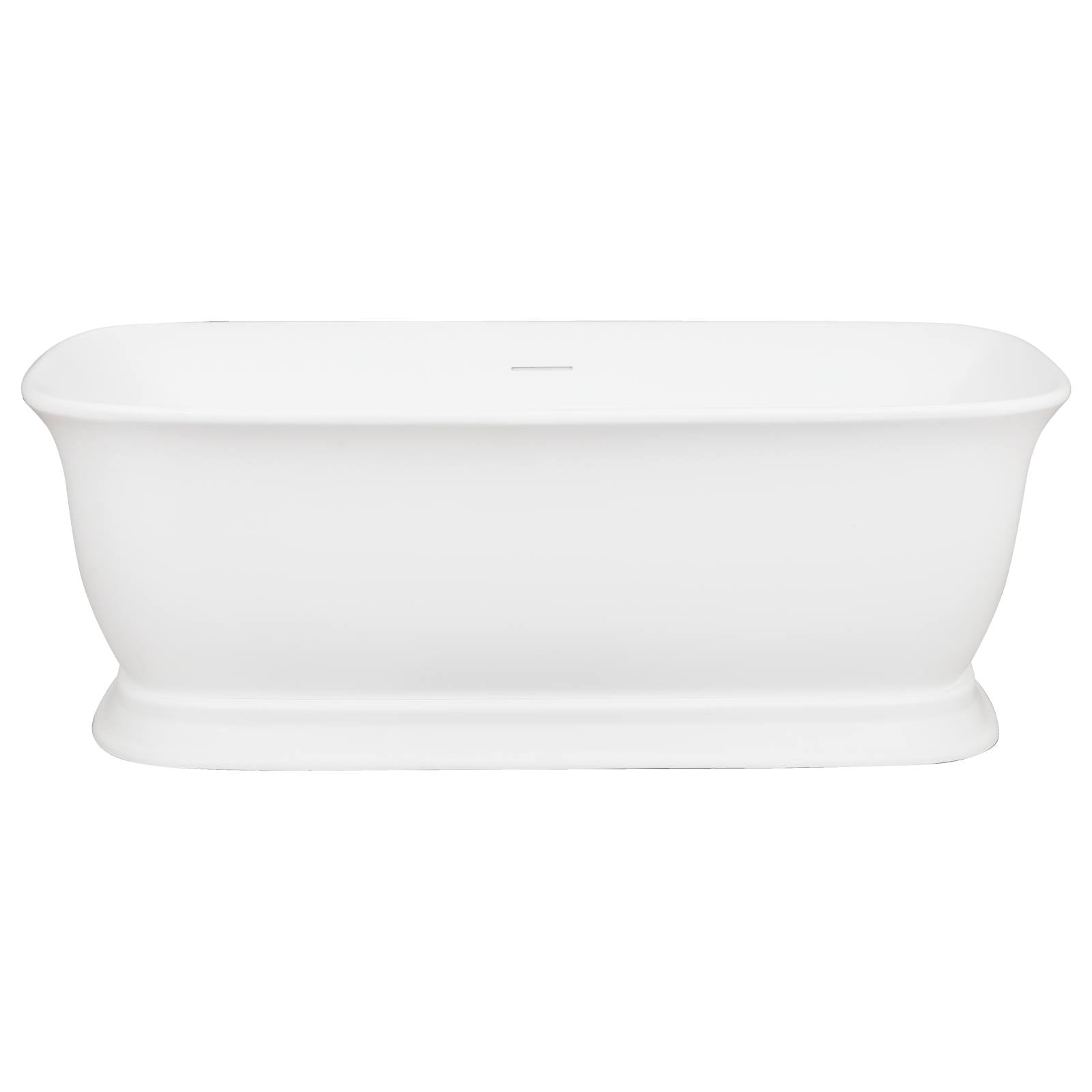 Miranda 170x80x60cm Acrylic Bath, Matte White