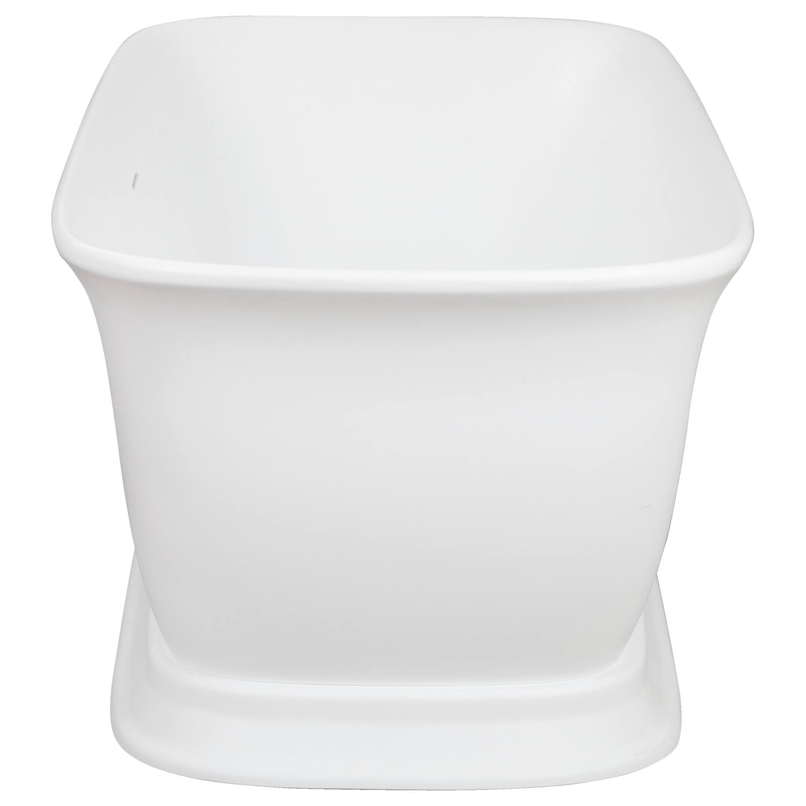 Miranda 170x80x60cm Acrylic Bath, Matte White