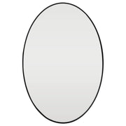 Bardo Oval Mirror, Matte Black
