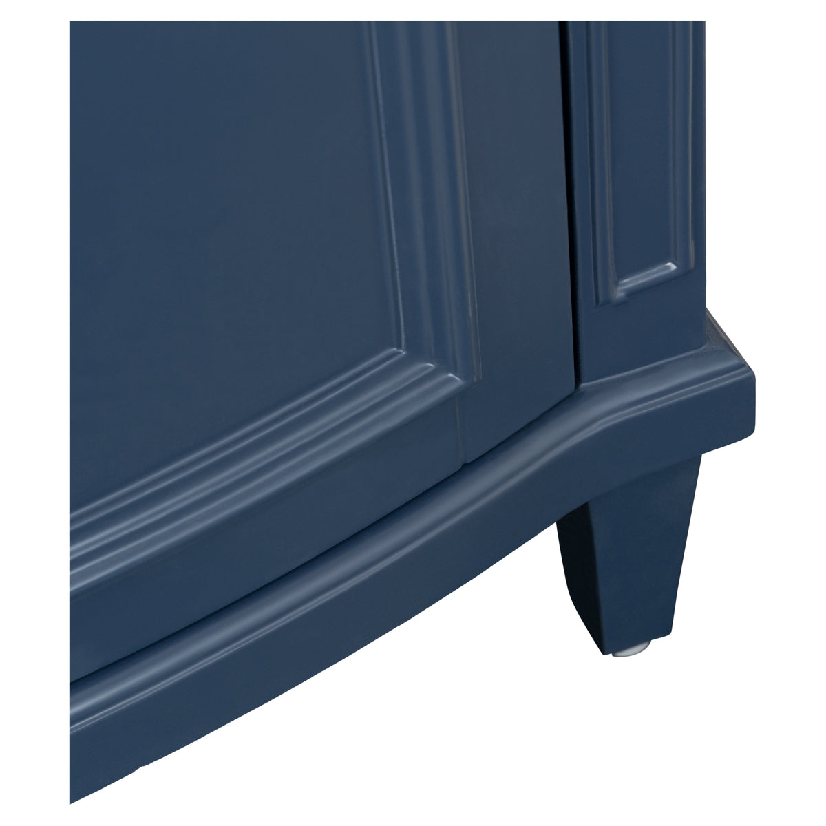 Montana Small Marble Top Single Vanity, Navy Blue