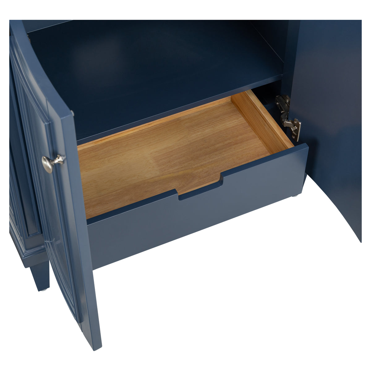 Montana Small Marble Top Single Vanity, Navy Blue