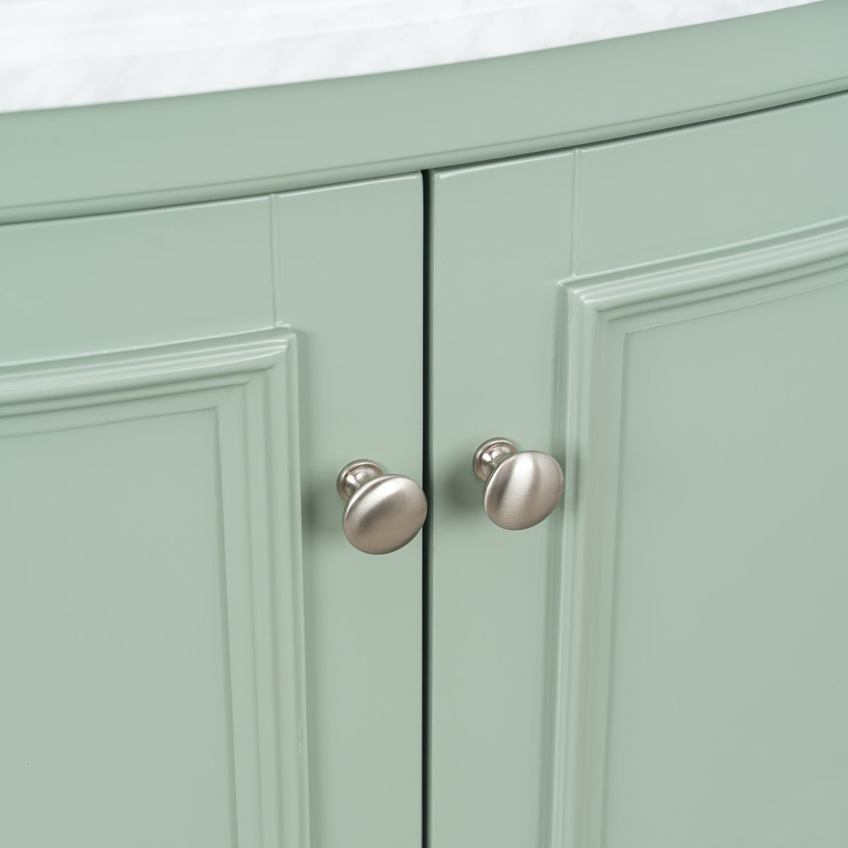 Montana Small Marble Top Single Vanity, Vintage Olive