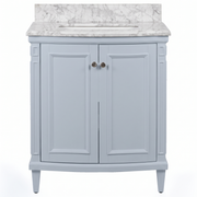 Montana Small Marble Top Single Vanity, Pale Vintage Blue