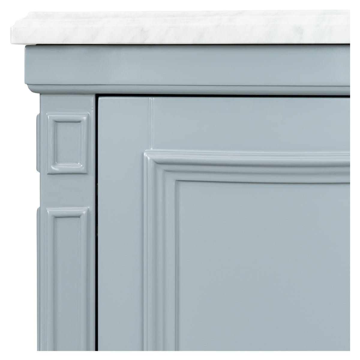 Montana Small Marble Top Single Vanity, Pale Vintage Blue