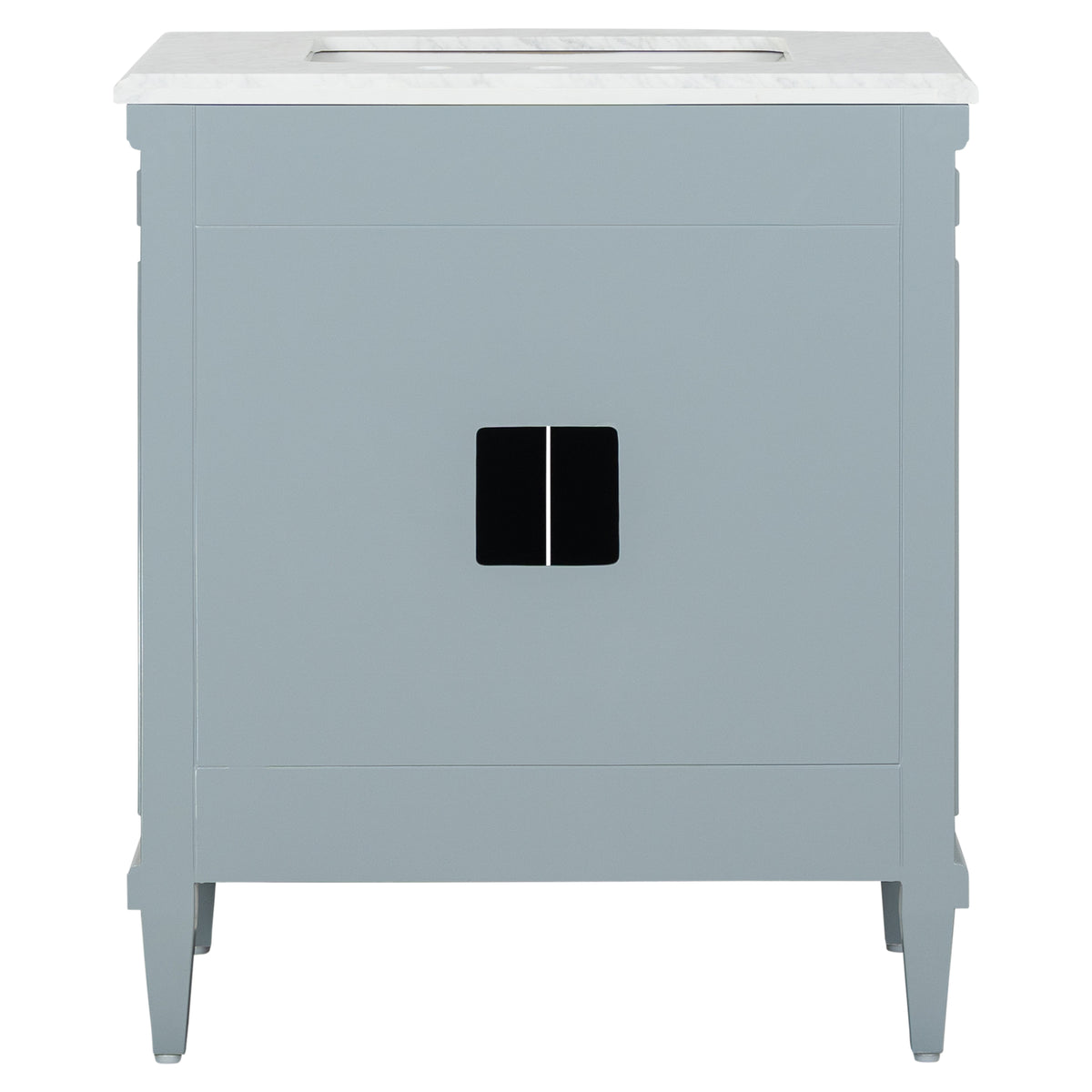 Montana Small Marble Top Single Vanity, Pale Vintage Blue