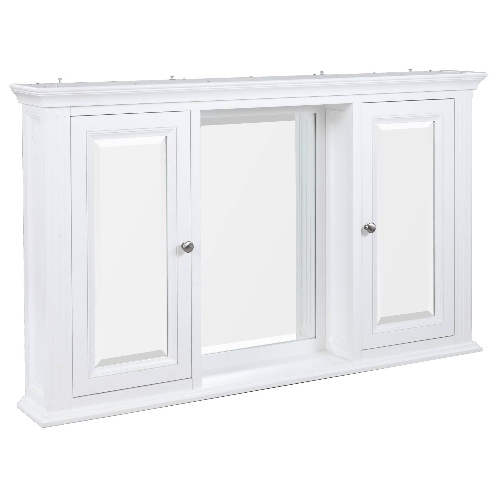 OC Classique 1250mm White Mirror Cabinet