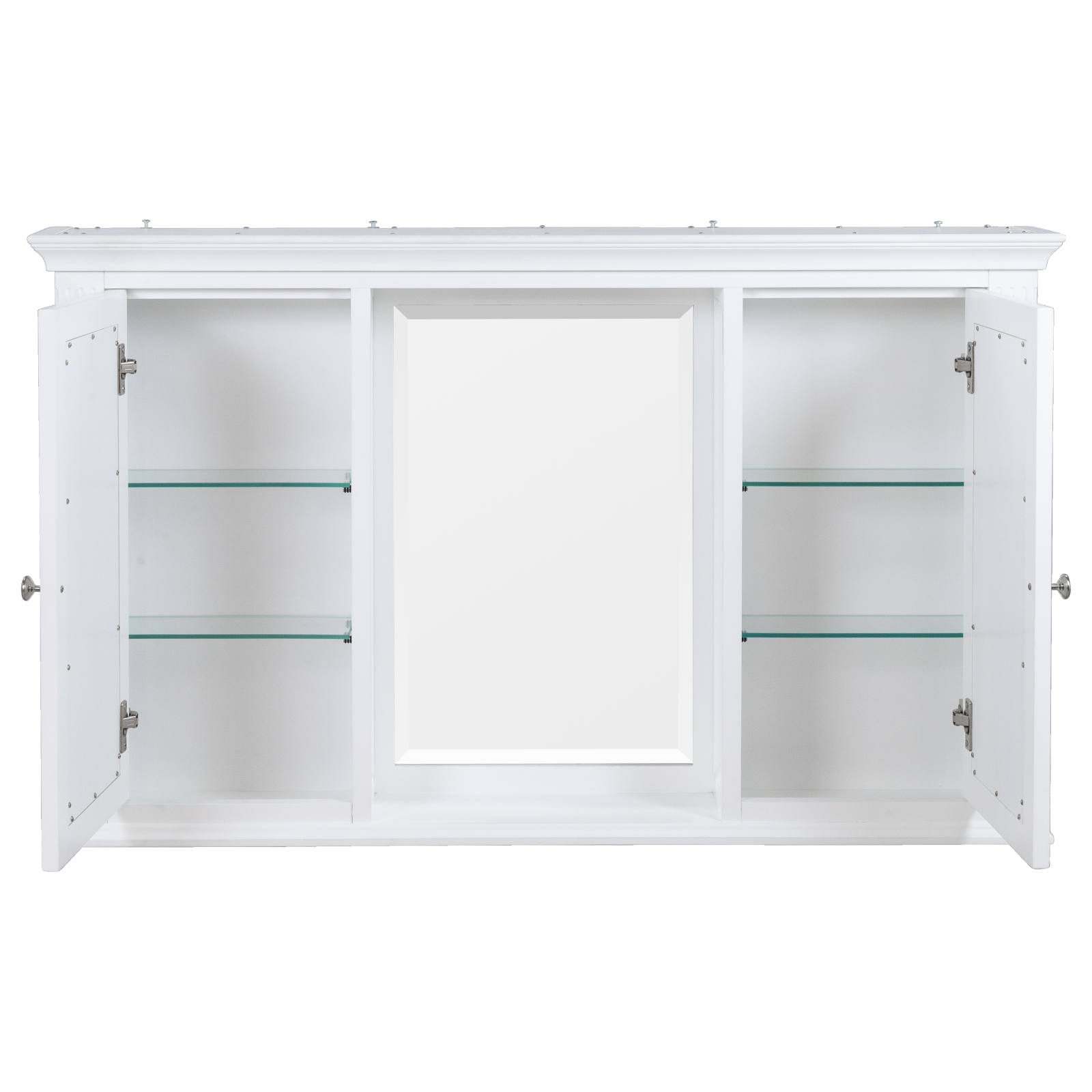OC Classique 1250mm White Mirror Cabinet