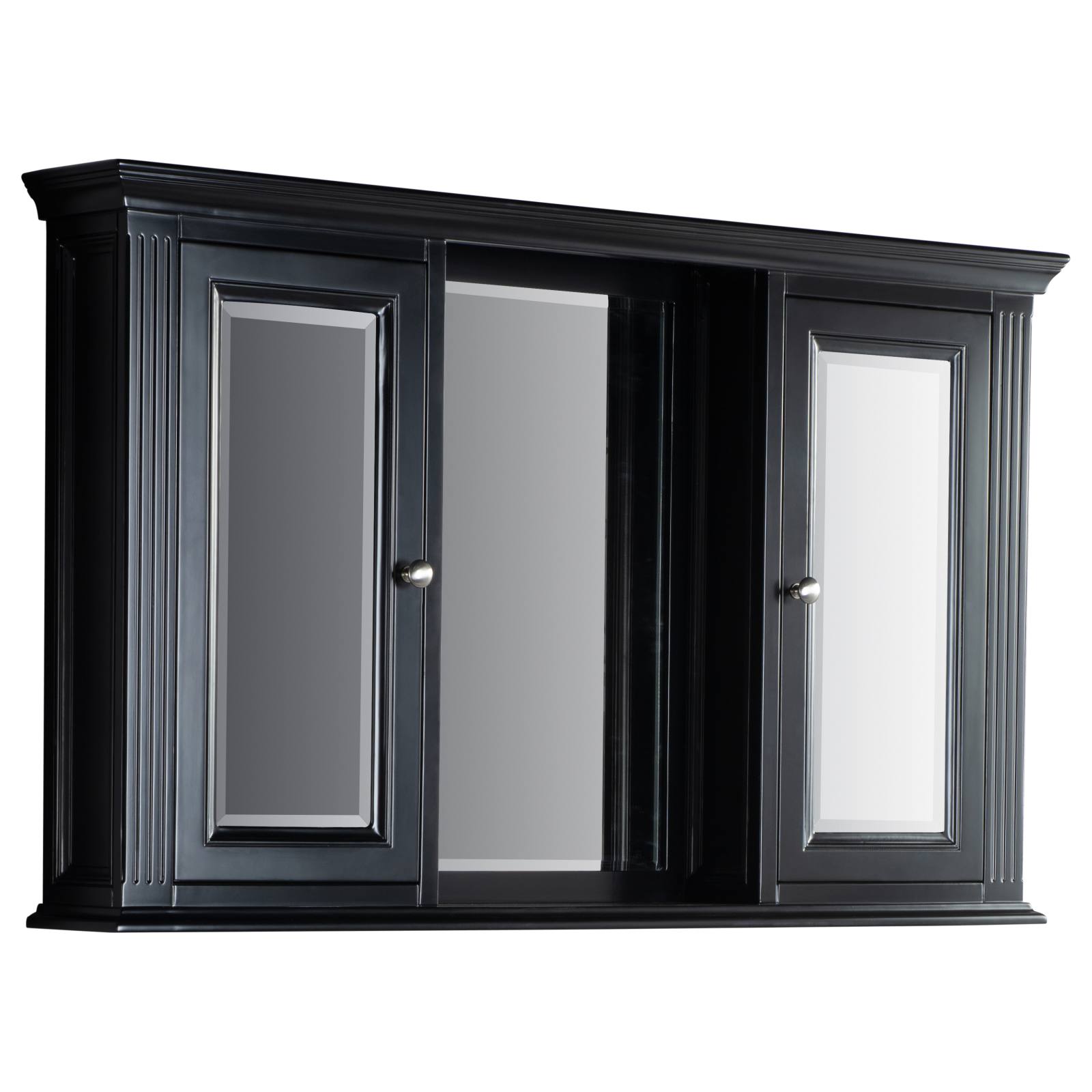 OC Classique 1250mm Black Mirror Cabinet