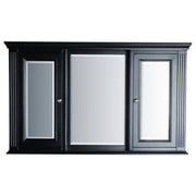 OC Classique 1250mm Black Mirror Cabinet