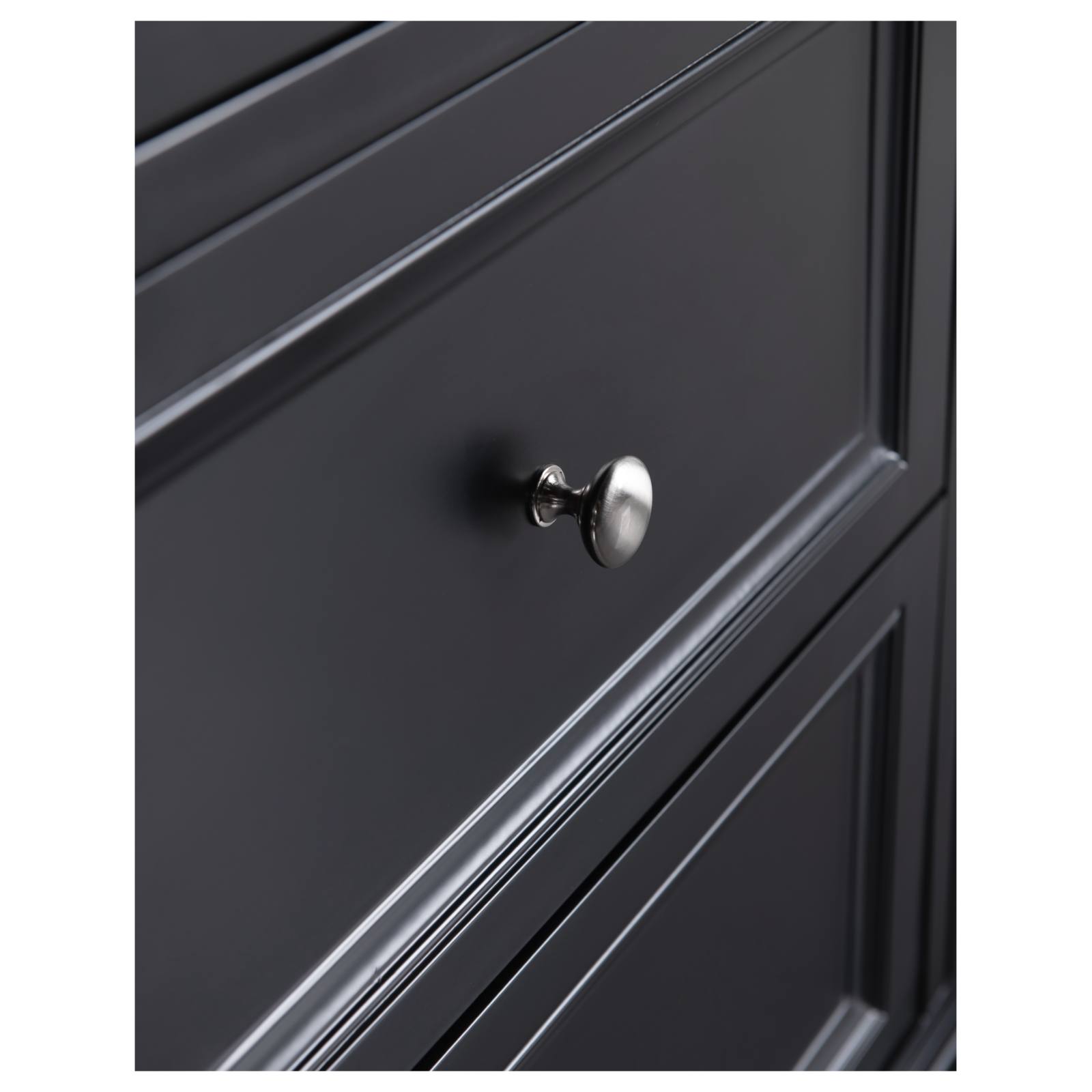 OC Classique 1800mm Marble Top Double Black Freestanding Vanity