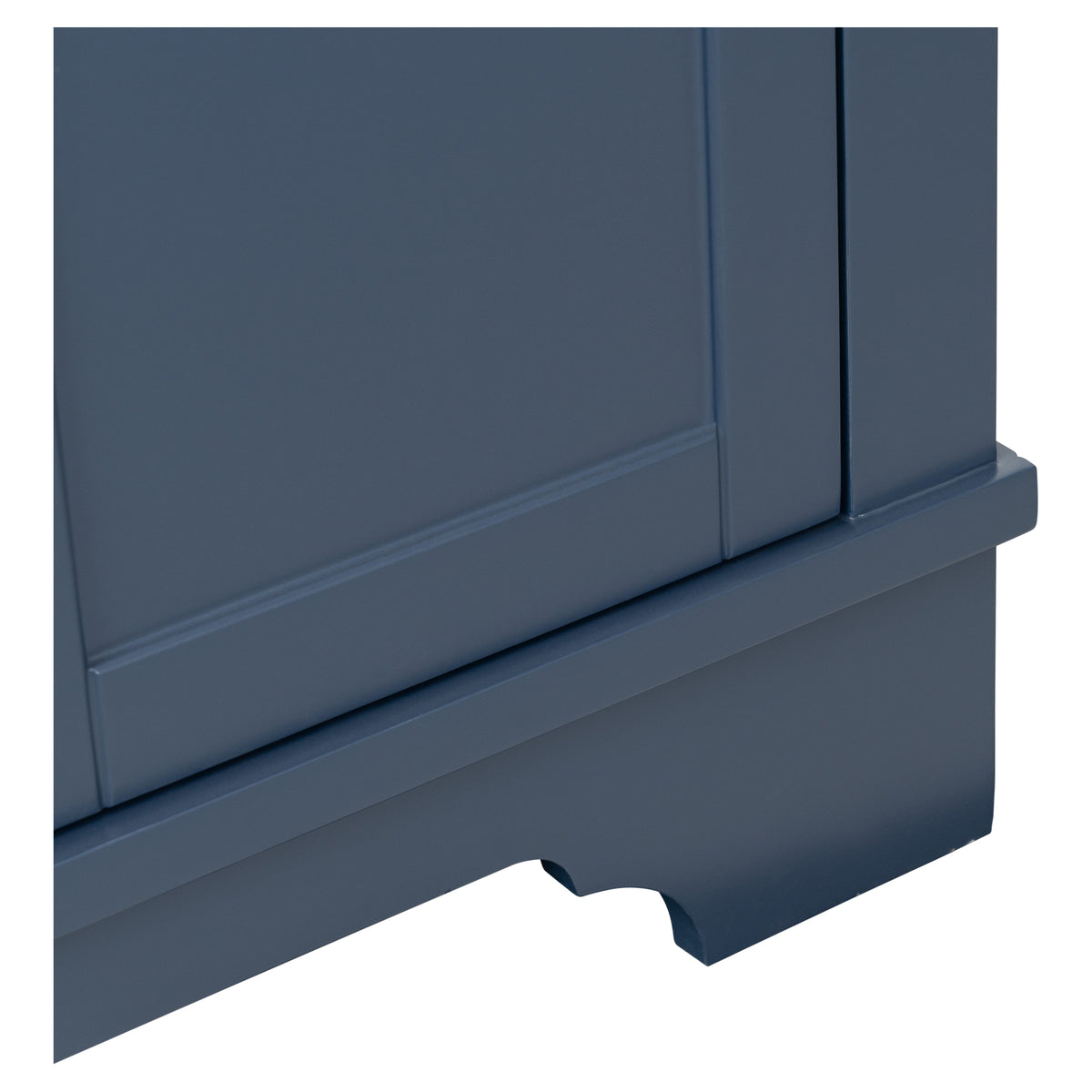 Fremont Small Marble Top Single Vanity, Navy Blue