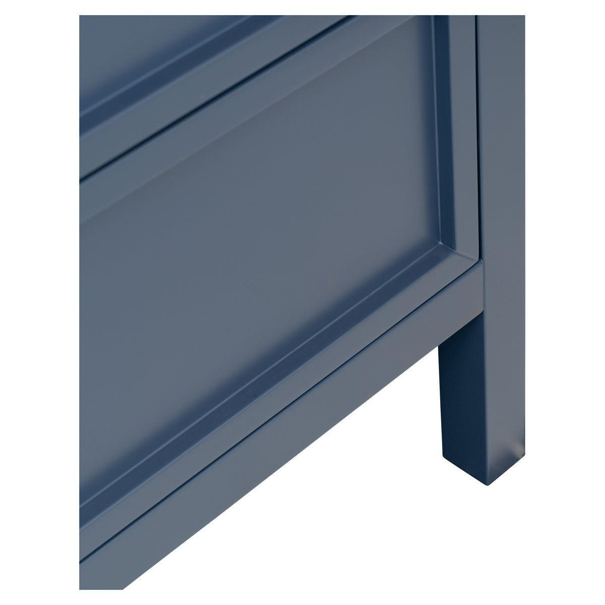 Penfold 90cm Marble Top Single Vanity, Navy Blue