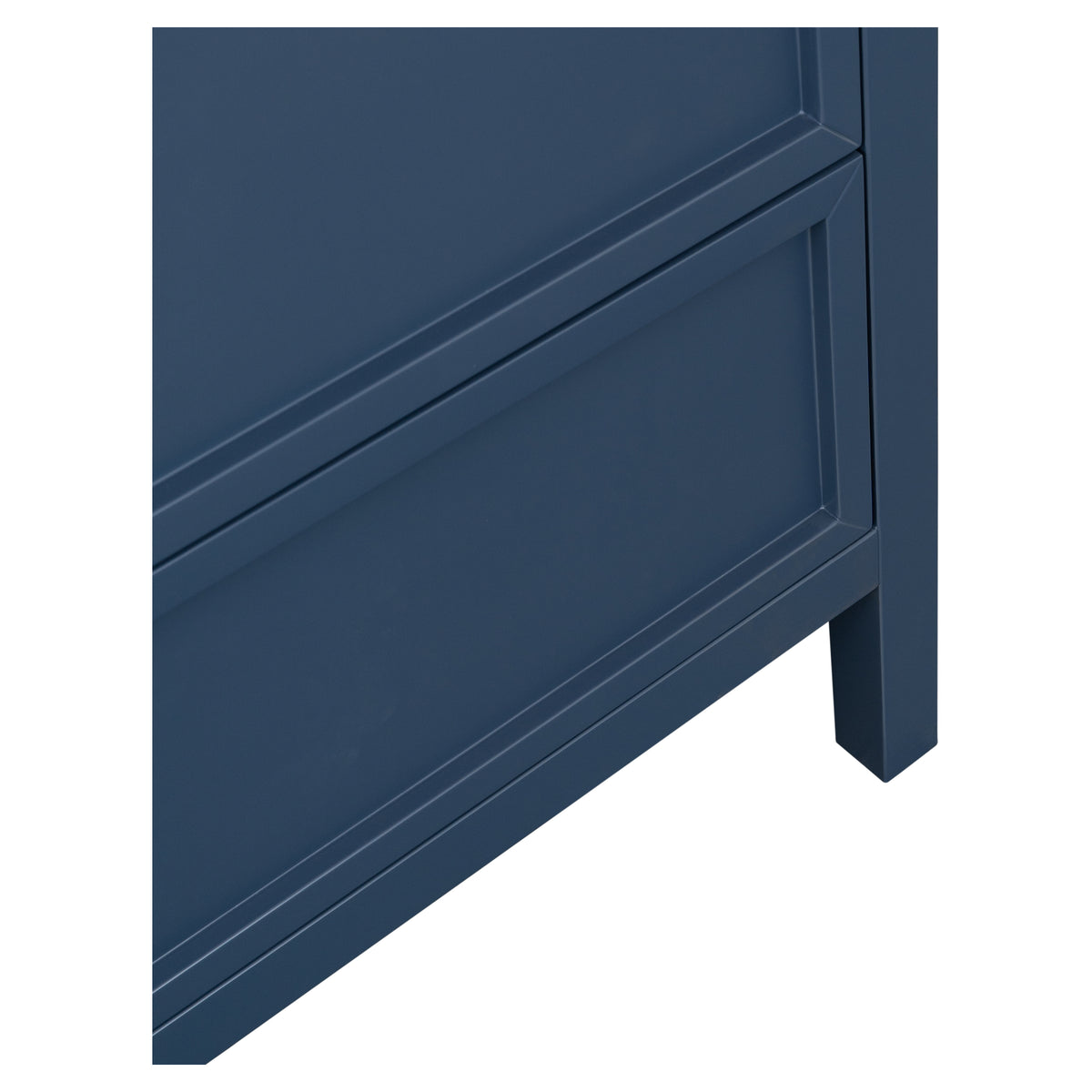 Penfold 90cm Marble Top Single Vanity, Navy Blue