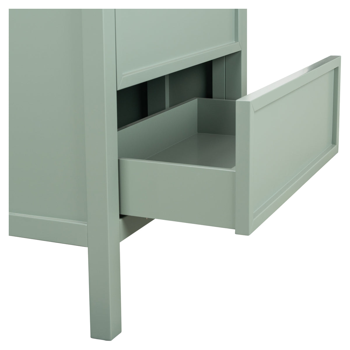 Penfold 90cm Marble Top Single Vanity, Vintage Olive