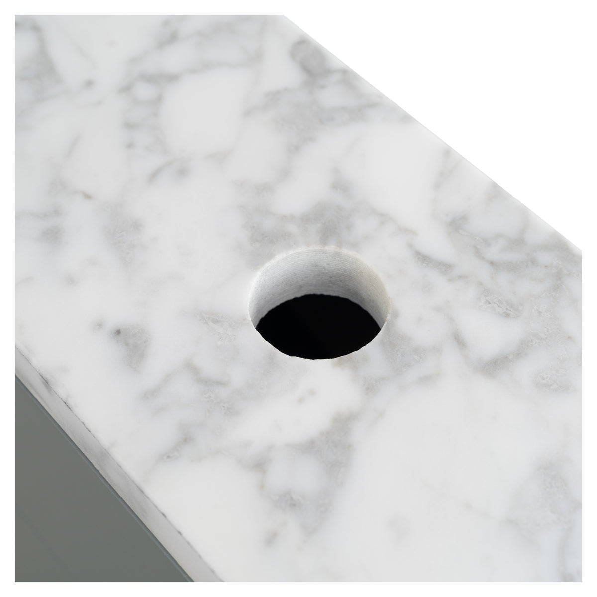 Penfold 90cm Marble Top Single Vanity, Pale Vintage Blue