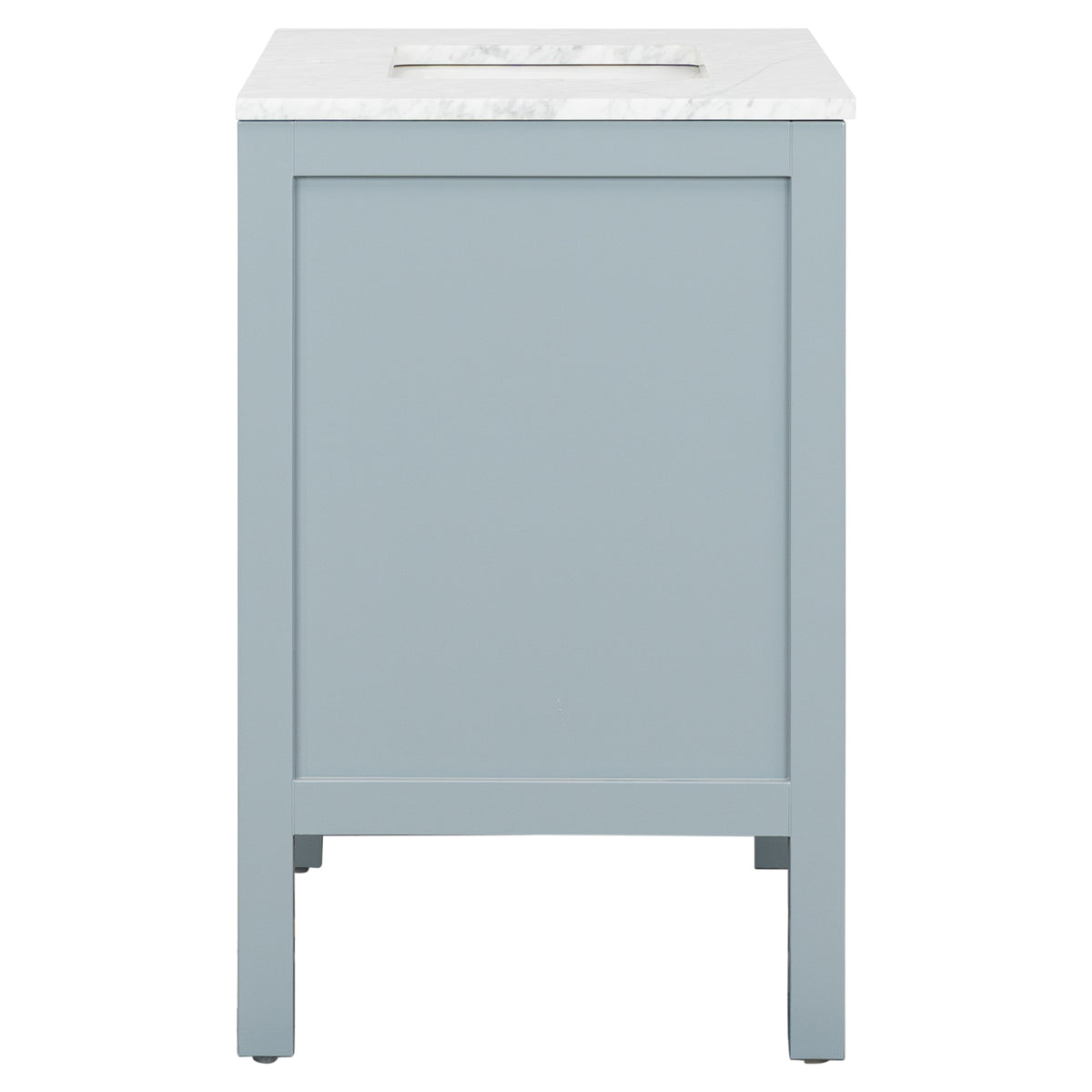 Penfold 90cm Marble Top Single Vanity, Pale Vintage Blue