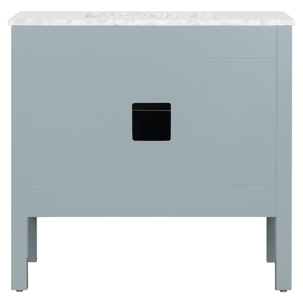 Penfold 90cm Marble Top Single Vanity, Pale Vintage Blue