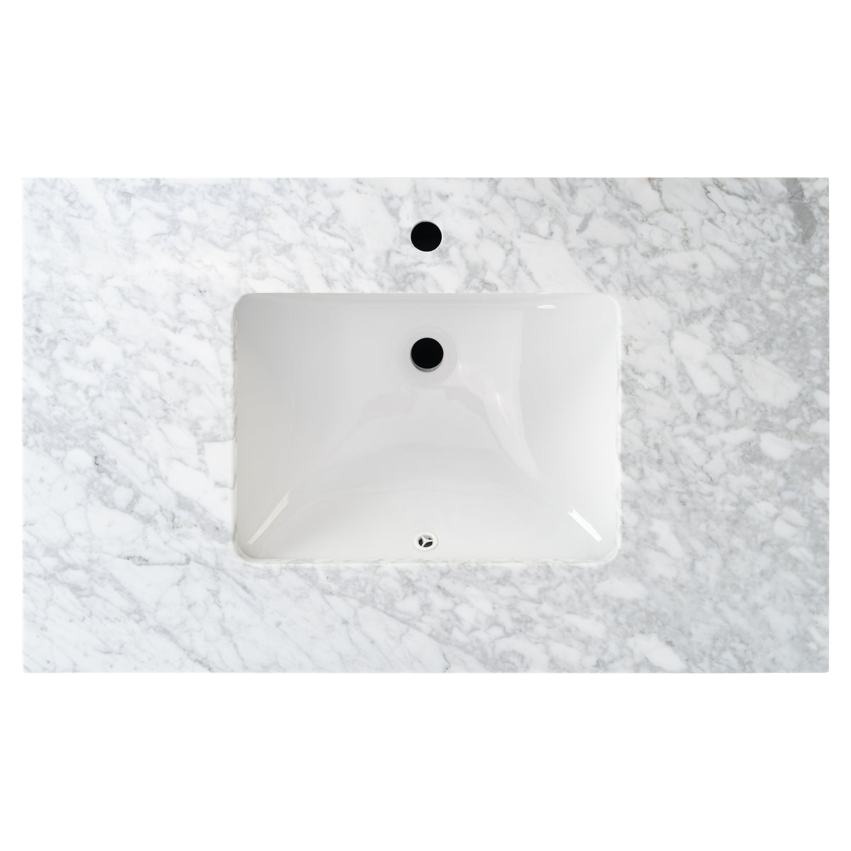 Penfold 90cm Marble Top Single Vanity, Pale Vintage Blue