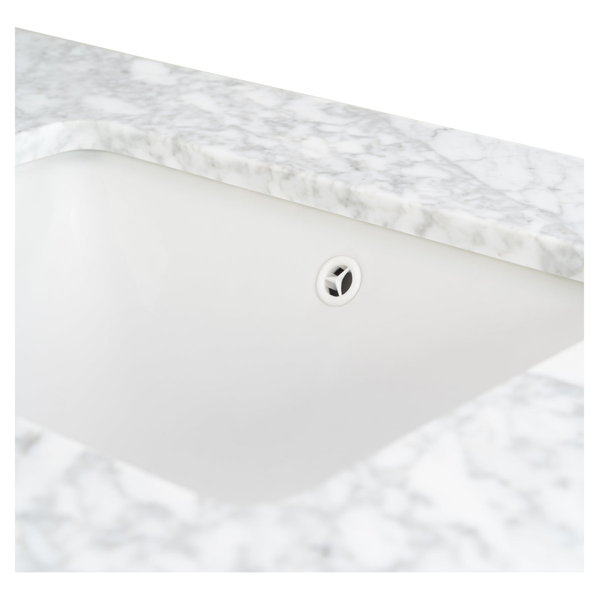 Penfold 90cm Marble Top Single Vanity, Pale Vintage Blue