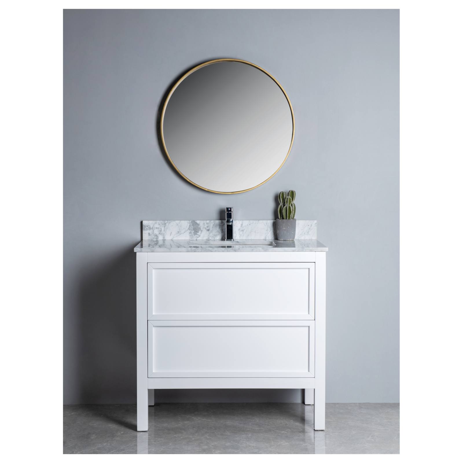 Penfold 90cm Single Vanity, White
