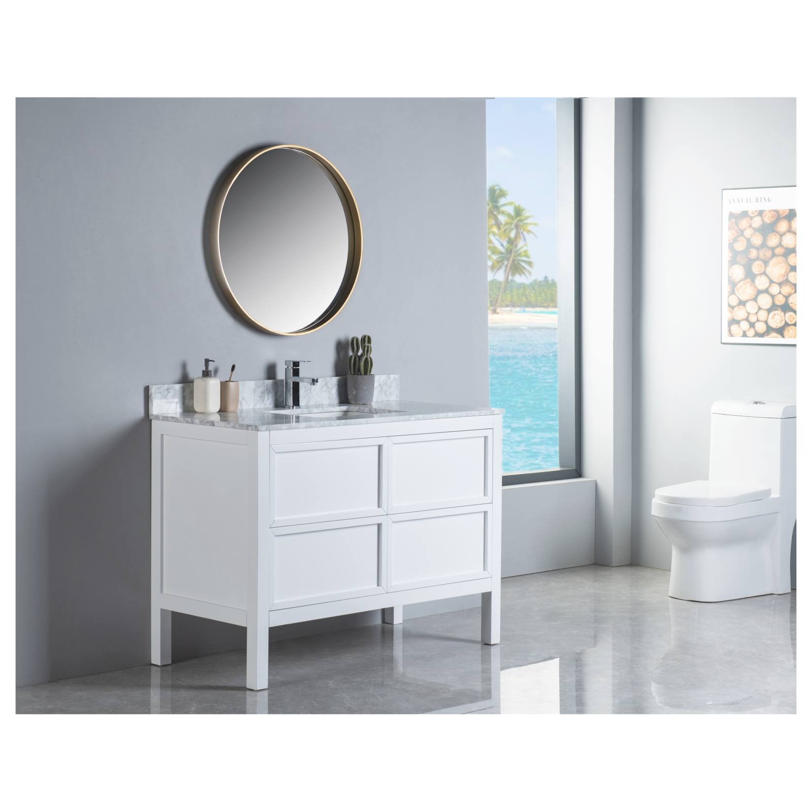 Penfold 120cm Single Vanity, White