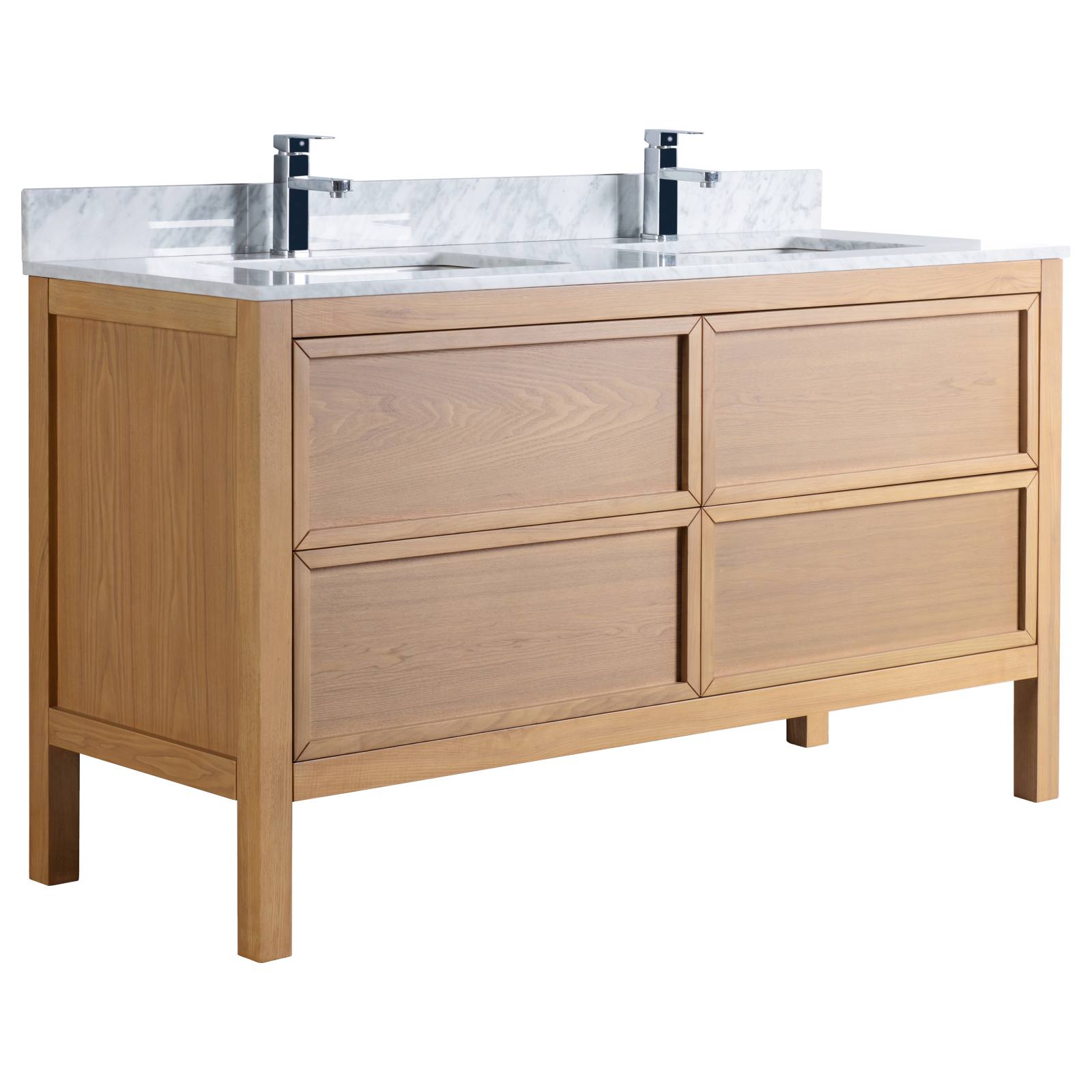 Penfold 150cm Double Vanity, Light Oak