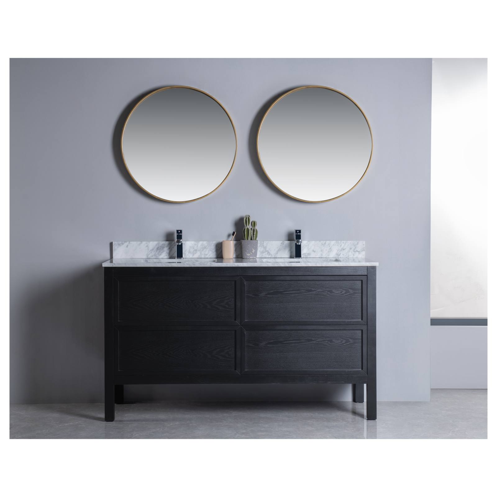 Penfold 150cm Double Vanity, Dark Oak